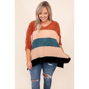CHIC SOUL I Multicolor Striped Sweater